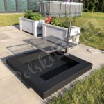 Palenisko z grillem ogrodowym RECTAN - kwadratowe