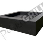 Palenisko ogrodowe QUADRA80 - stalowe - kwadratowe